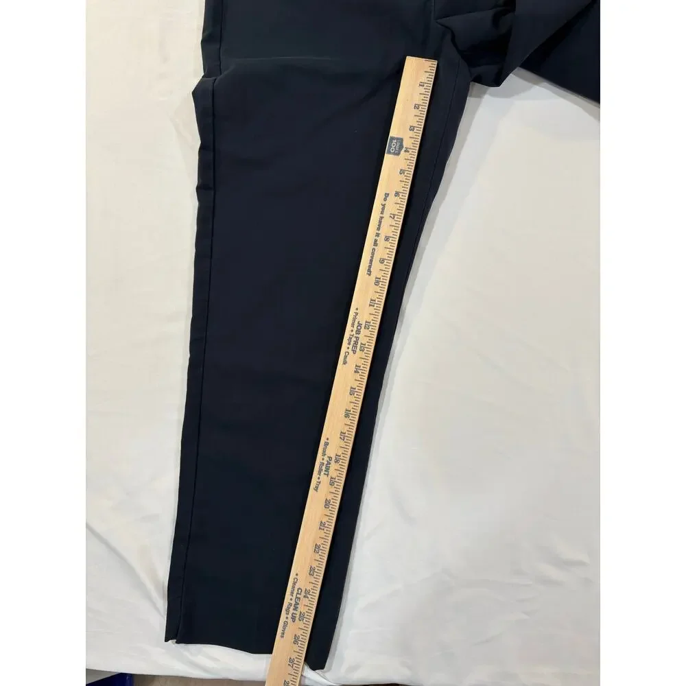 Talbots Curvy Navy Blue Straight Leg Dress Pants Trousers Size 12
